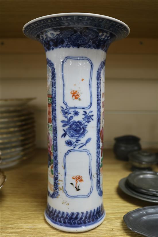 A Chinese Mandarin vase, 18th century
